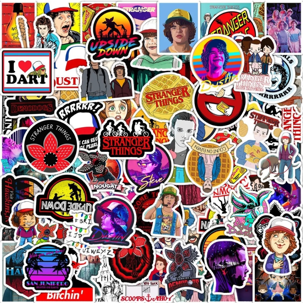 100 Stranger Things Stickers